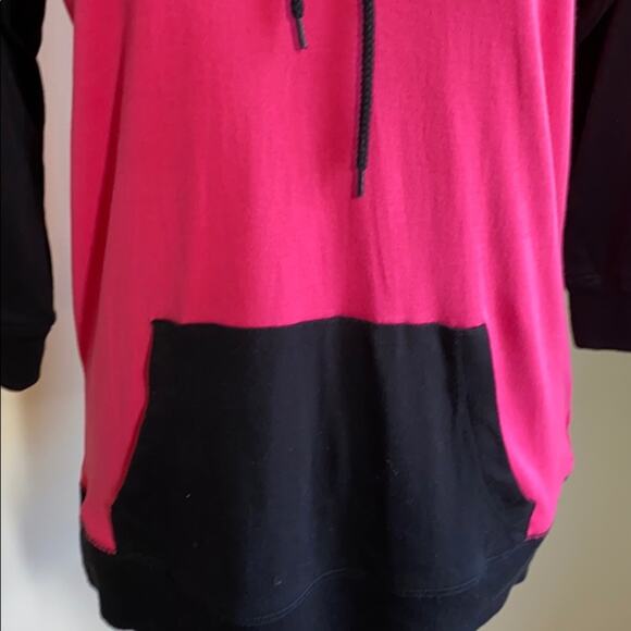 Jones New York Sport Pink & Black Hooded Sweatshirt Medium - Picture 5 of 6